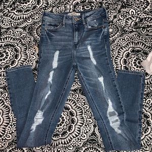 Hollister High-rise Distressed Jeans